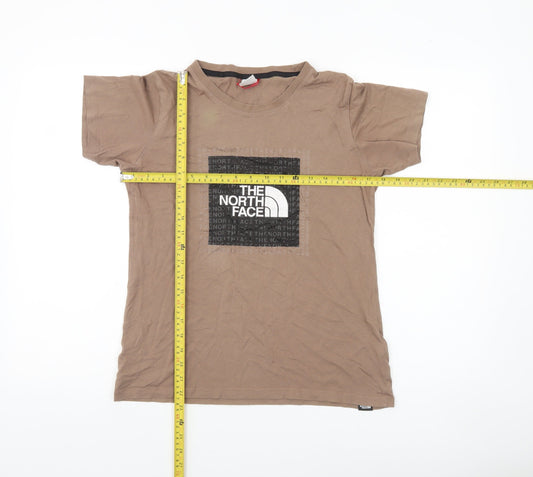 Womens UK Size XS The North Face Brown Basic T-Shirt