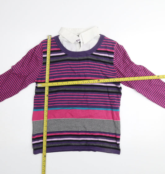 Womens UK Size M Voulez Vous Multicoloured Pullover Jumper