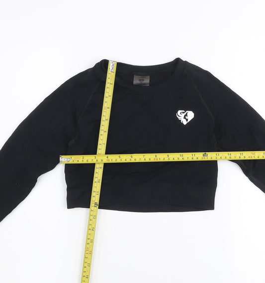 Womens UK Size S Women's Best Black Gym & Training Yoga Running & Jogging Cross