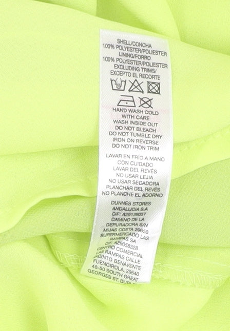 Womens UK Size 12 Savida Yellow Basic Blouse