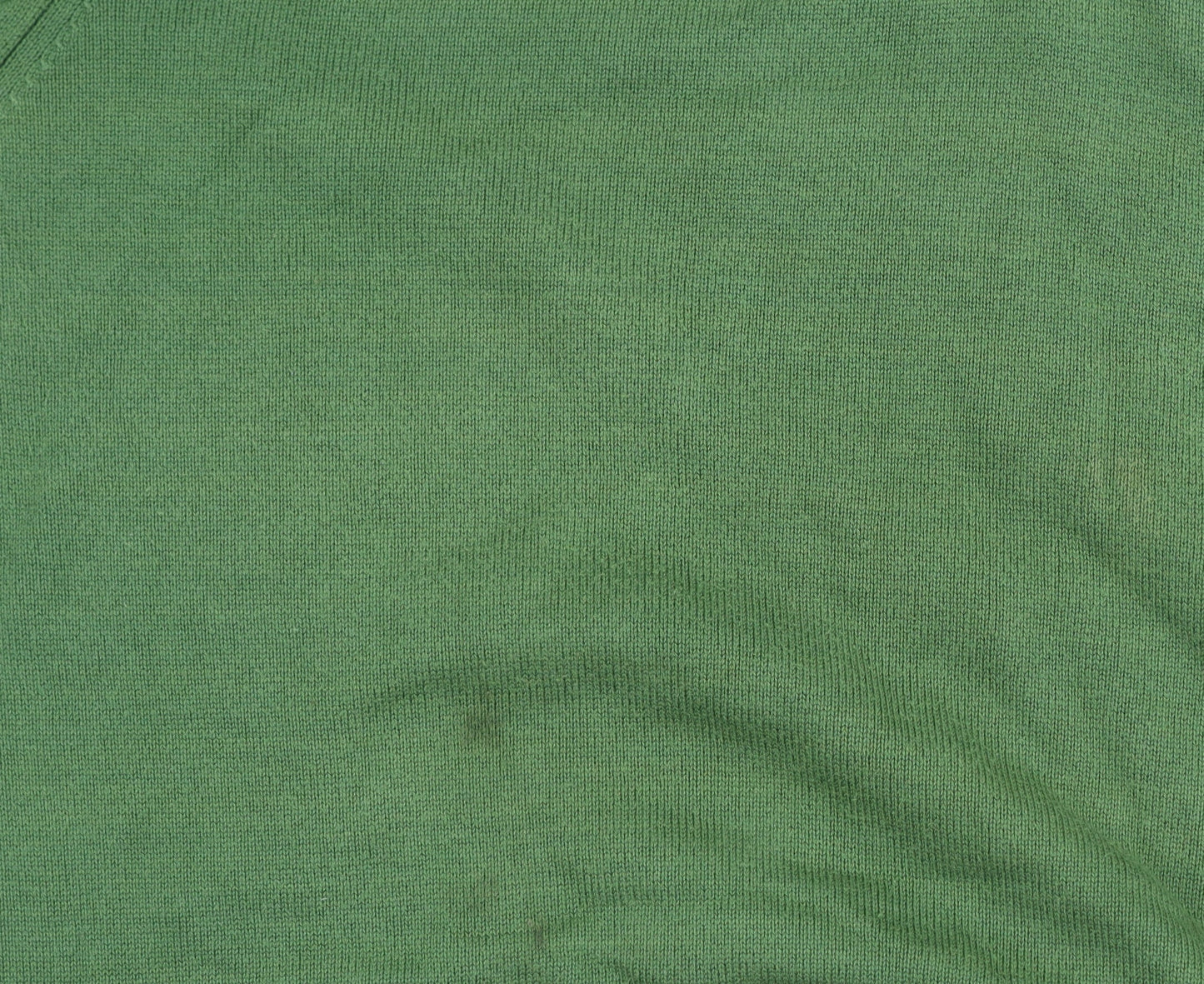 Benetti Green Cotton V-Neck Men’s XL Pullover Jumper