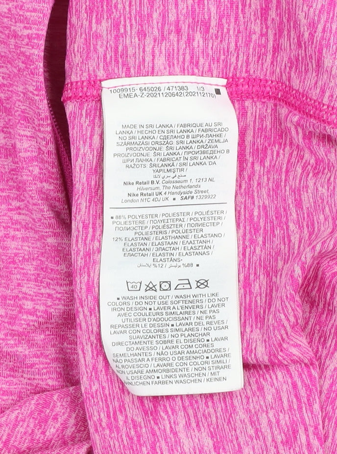 Nike Women's Pink Dri-FIT 1/2 Zip Running Sweatshirt Size M