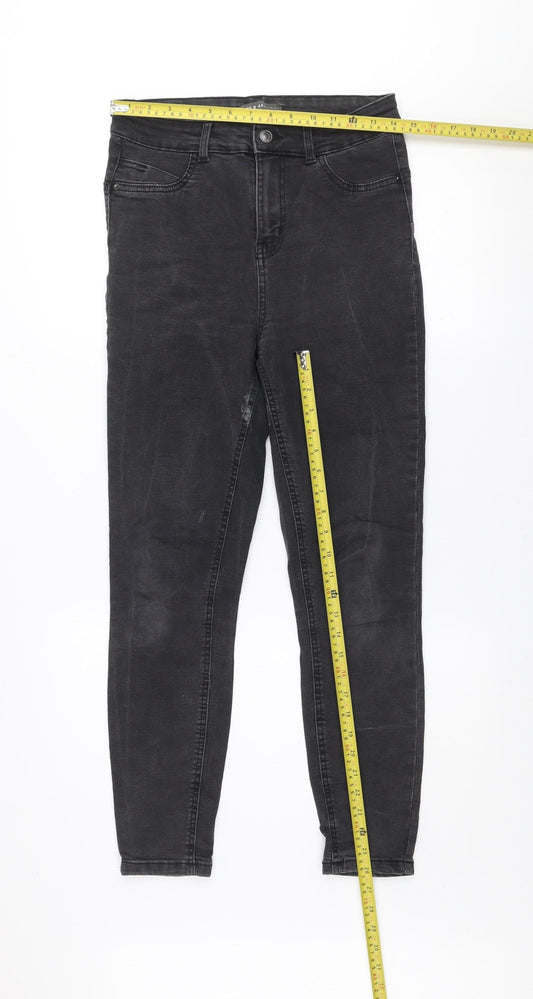 Primark Women Black Size 12 Skinny Jeans Cotton Blend Denim