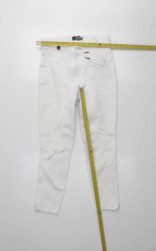 Womens UK Size 28 in Tally Ho Regular Fit Jodhpurs White Trousers