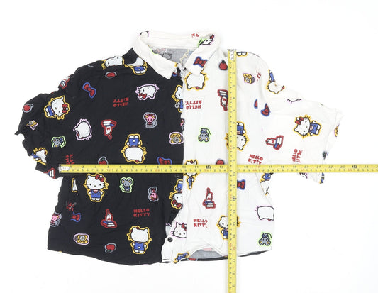 Girls UK Size 10 Hello Kitty Multicoloured Casual Button-Up