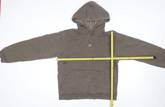 Quiksilver Men's Brown Pullover Hoodie M Cotton Surf Fleece