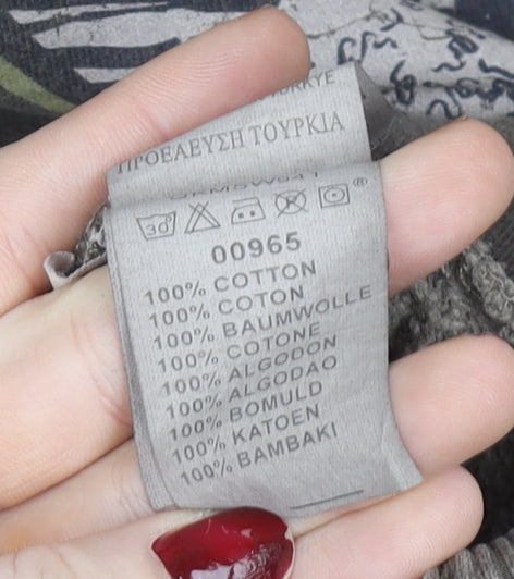 Quiksilver Men's Brown Pullover Hoodie M Cotton Surf Fleece