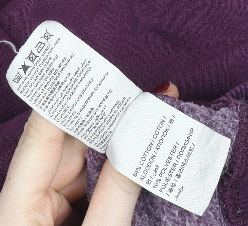 Womens UK Size L Superdry Purple Pullover Jumper