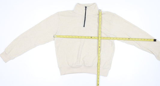 Womens UK Size S NA-KD Beige Pullover Sweatshirt