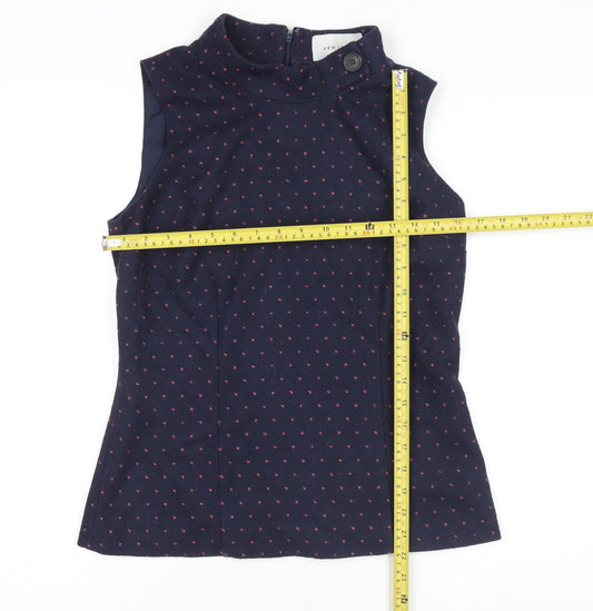Womens UK Size 12 Kew 159 Blue Basic Blouse