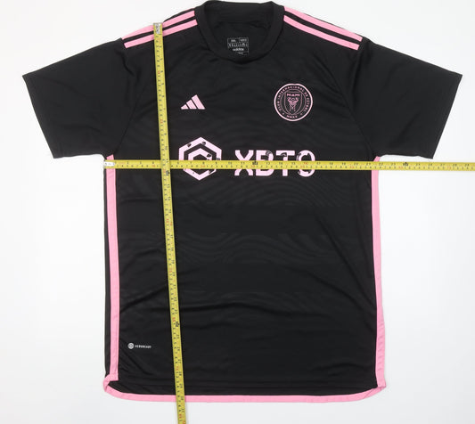 adidas Mens Black 2XL Slim Fit Football Jersey T-Shirt