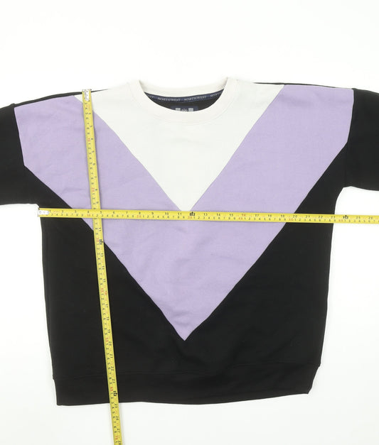 Womens UK Size L North West Black Pullover Sweatshirt