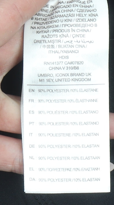 Additional view of Umbro unisex kids black compression leggings, size 146 slim, fit activewear