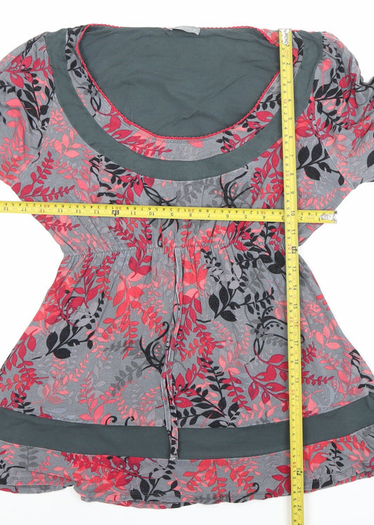 Per Una Women’s Multicoloured Floral Tunic Top Size 16