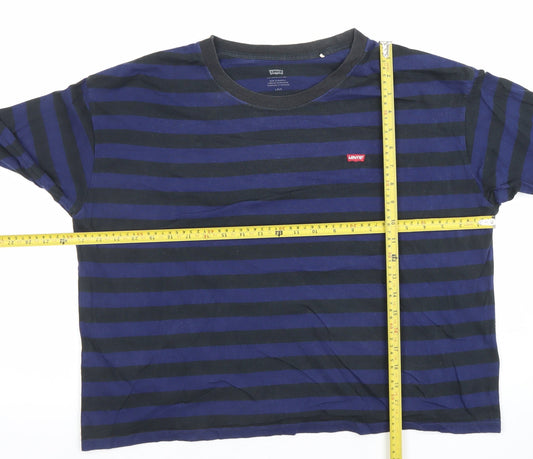 Womens UK Size L Levi's Blue Basic T-Shirt