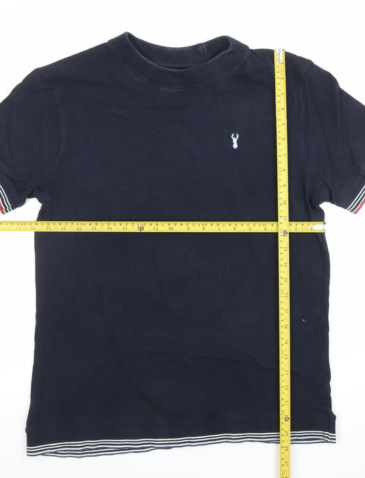 Next Men's Blue Short Sleeve Crew Neck Cotton T-Shirt M