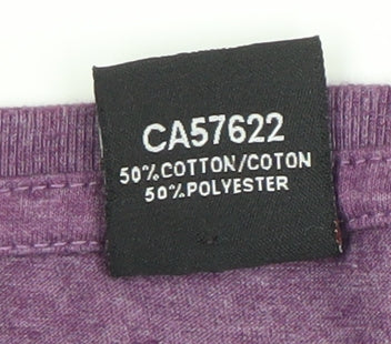 Womens UK Size S River Wear Purple Basic T-Shirt