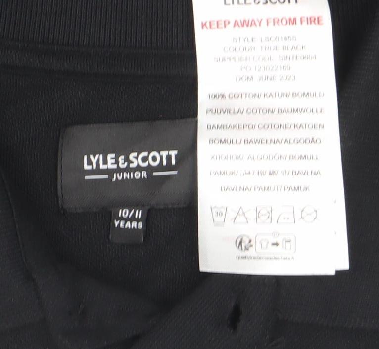 Teens UK Size 10 Lyle & Scott 100% Cotton Polo Shirt