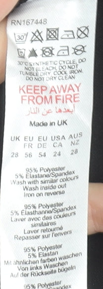 Boohoo Women's Black Plus Size 28 Peplum Sleeveless Blouse