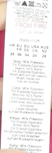 Boohoo Women’s Pink Cropped Puff Sleeve Square Neck Blouse Plus Size 28