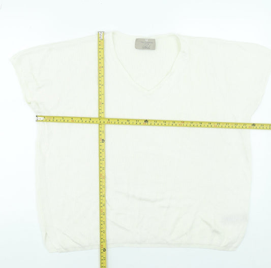 Womens UK Size L Paul Costelloe Ivory Pullover Jumper