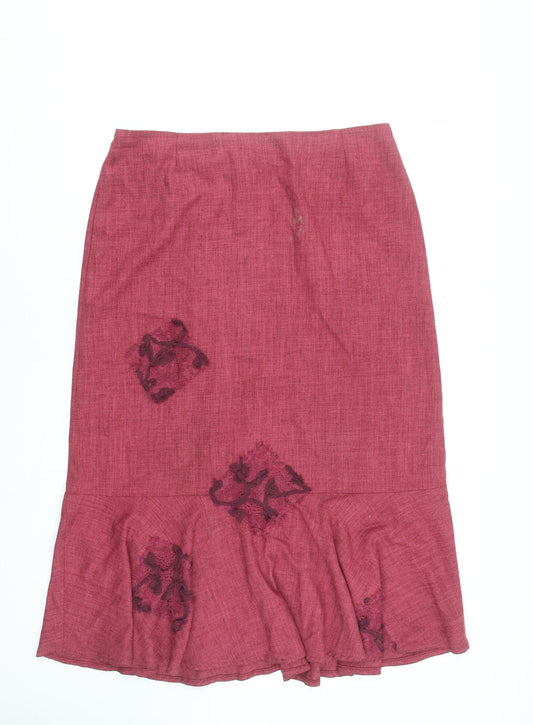 Womens UK Size 18 Ayalon Collection Flare Twill Skirt