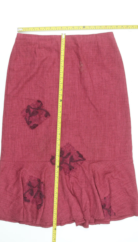 Womens UK Size 18 Ayalon Collection Flare Twill Skirt