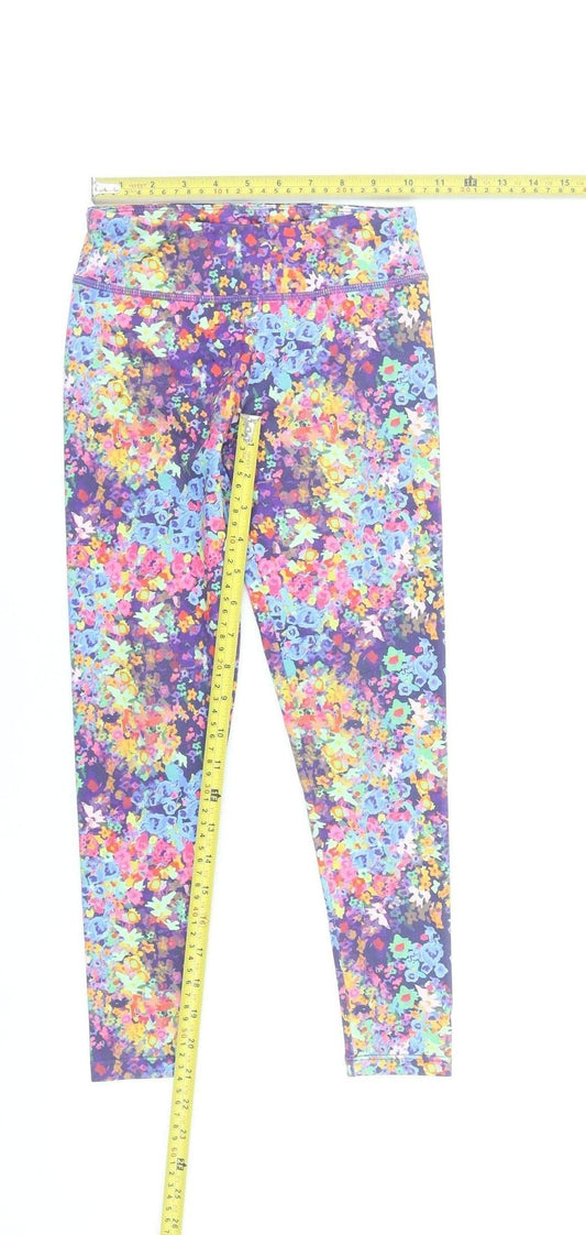 Leigh Tucker Willow Girls Multicoloured Floral Leggings 7-8 Years Slim Fit