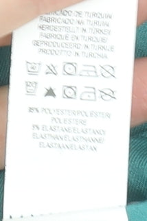 Atmosphere Women’s Green Bodycon Dress Size 10 Short Sleeve Ruffle Detail