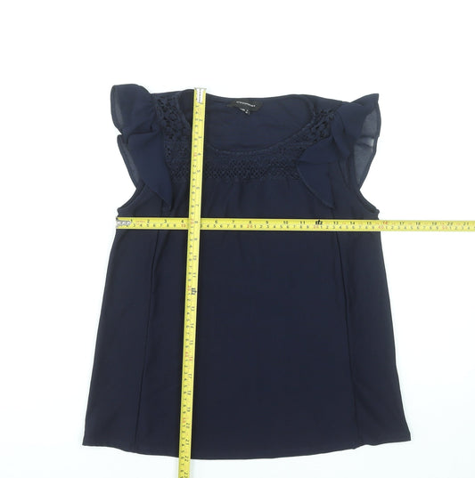 Womens UK Size 8 Atmosphere Blue Basic Blouse