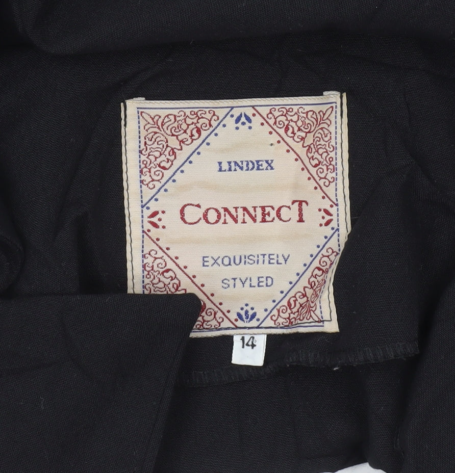 Womens UK Size 14 Lindex Regular Black Blazer
