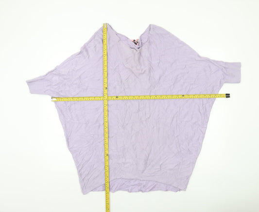 Womens UK Size M Phase Eight Purple Pullover Jumper