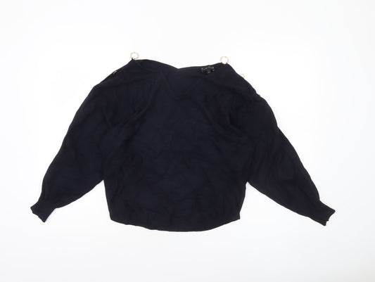 Womens UK Size S Phase Eight Blue Pullover Jumper