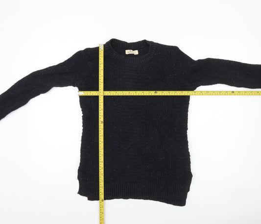 Womens UK Size S Hollister Black Pullover Jumper