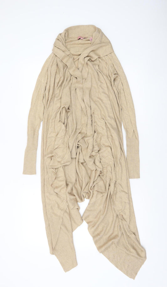 Womens UK Size XS Ted Baker Beige Cardigan Jumper