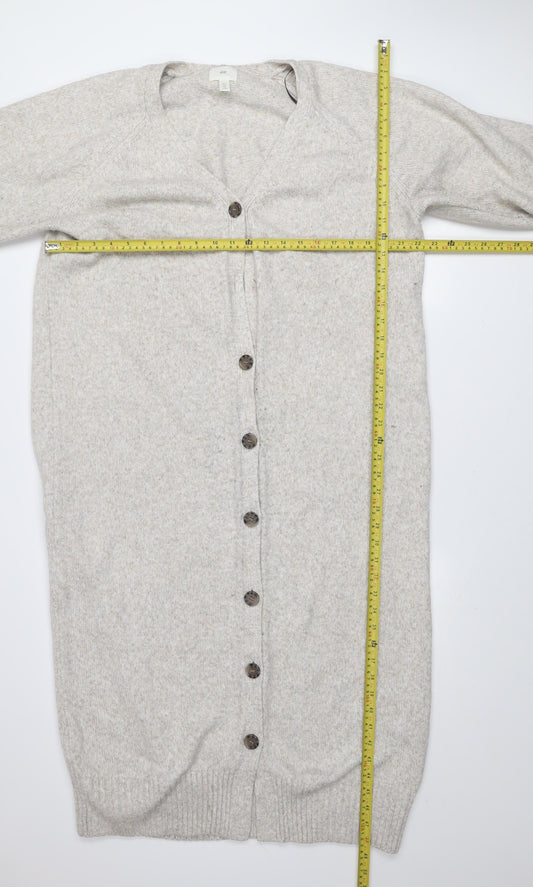 Womens UK Size 12 H&M Beige Cardigan Jumper