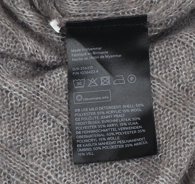 Womens UK Size 16 H&M Grey Pullover Jumper