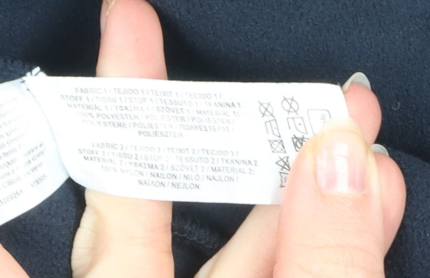 Primark Men’s Blue Fleece Puffer Jacket XL Animal Print Zip