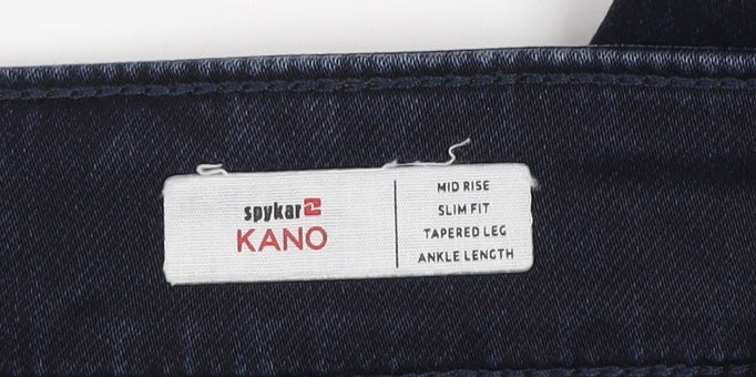 Mens UK Size 30 Spykar Slim Fit Ankle Blue Jeans