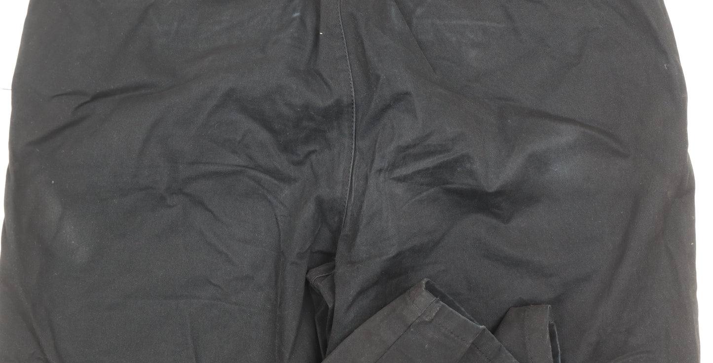 Denim Co. Men's Black Straight Fit Chino Trousers W30 L30