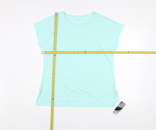Womens UK Size M Dunnes Stores Blue Gym & Training Running & Jogging Yoga T-Shir