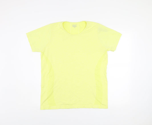 Mens UK Size XL Dunnes Stores Yellow Running & JoggingGym & TrainingWalking T-Sh