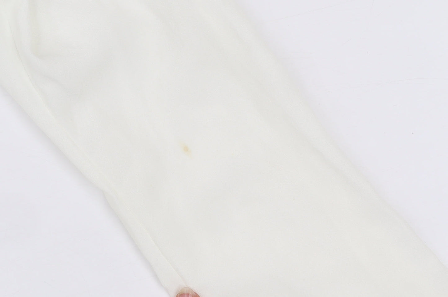 Womens UK Size 8 Rise Ivory Basic Blouse