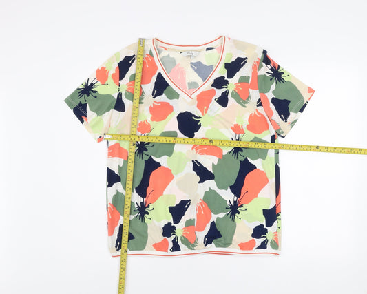 Womens UK Size L Vila Joy Multicoloured Basic T-Shirt