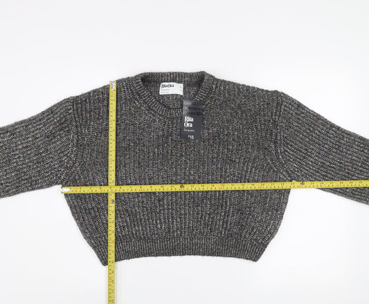 Rita Ora x Primark Women's Grey Chunky Knit Pullover Jumper Size L