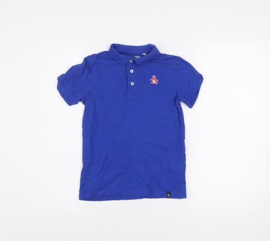 Boys UK Size 7-8 Years Penguin by Munsingwear Blue Basic Polo