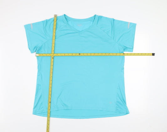 Dunnes Stores Men Blue XL V-Neck Athletic T-Shirt