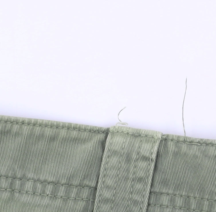 New Look Women Green Size 8 Utility Cotton Shorts