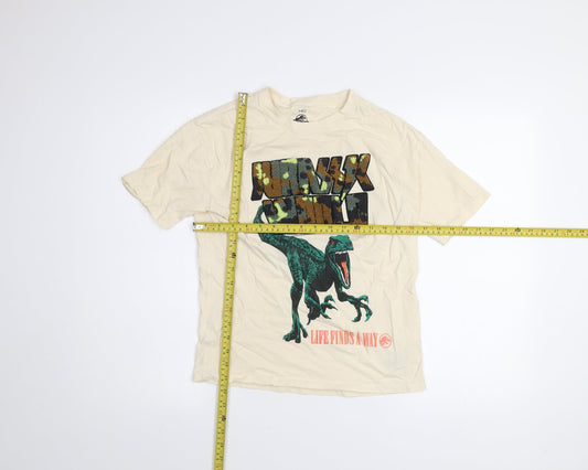Marks and Spencer Boys Beige Jurassic World Dinosaur T-Shirt 11-12 Years