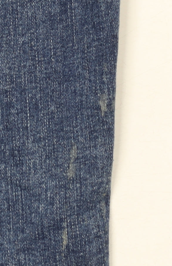 French Connection Women Blue Size 16 Straight Stretch Jeans